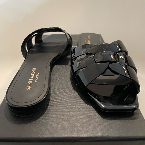 YSL Saint Laurent Nu Pieds Slide Sandal Shoes EU 38.5 - Picture 9 of 12